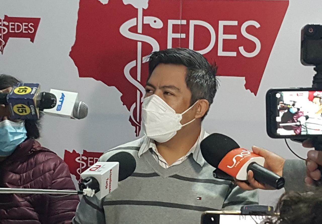 Jefe de la Unidad de Epidemiologia del Servicio Departamental de Salud, Dr. Juan José Villena