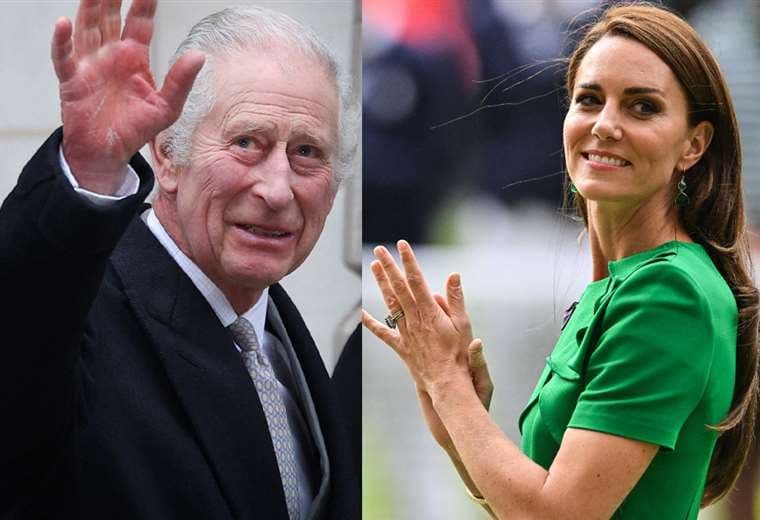 El rey Carlos III y la princesa Catalina de Gales / Fotos: AFP